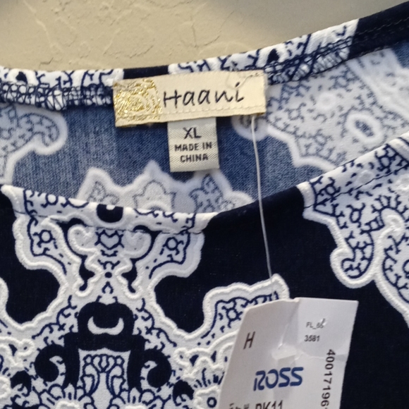 Haani Navy whitte Dress - Picture 4 of 5